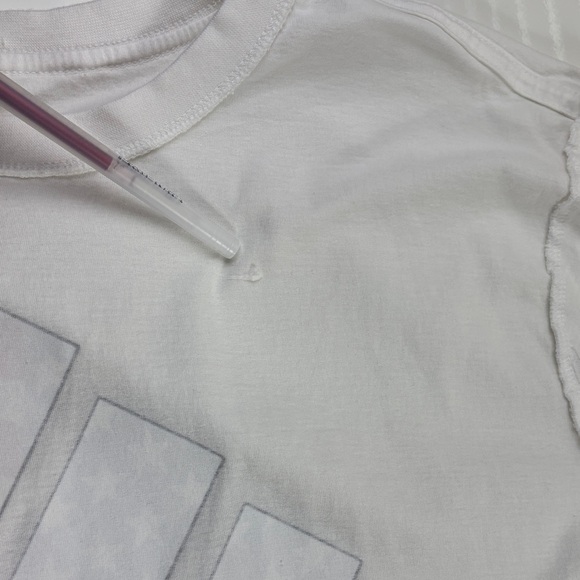 Adidas Golf White Tee with Patriotic Logo - Picture 5 of 7